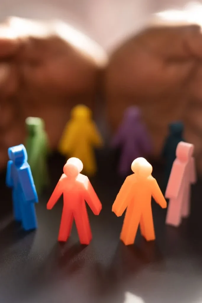 Colorful figures representing the need for a flexible benefits solutions.